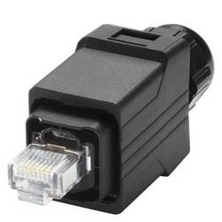 Siemens 6GK1901-1BB10-6AA0 IE RJ45 Plug PRO, Push Pull IP65 Stecker zur vor-Ort-Montage 6GK19011BB106AA0 RJ45 Stecker Silber 1 St.