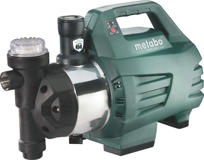 metabo HWAI 4500 Inox (600979000) Hauswasserautomat (schwarz/grün, 1300 Watt)
