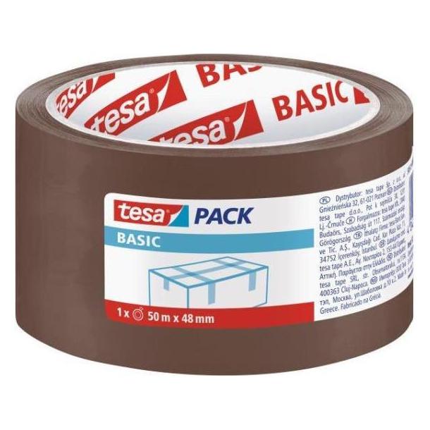 tesa 58573-00000-00, Brown, Polypropylene (PP), 50 m, 48 mm (48 mm) (58573-00000-00)