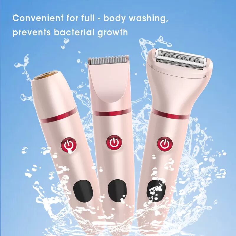 INF 3-in-1 Elektrischer Damen-Haarentferner Trimmer - Pink