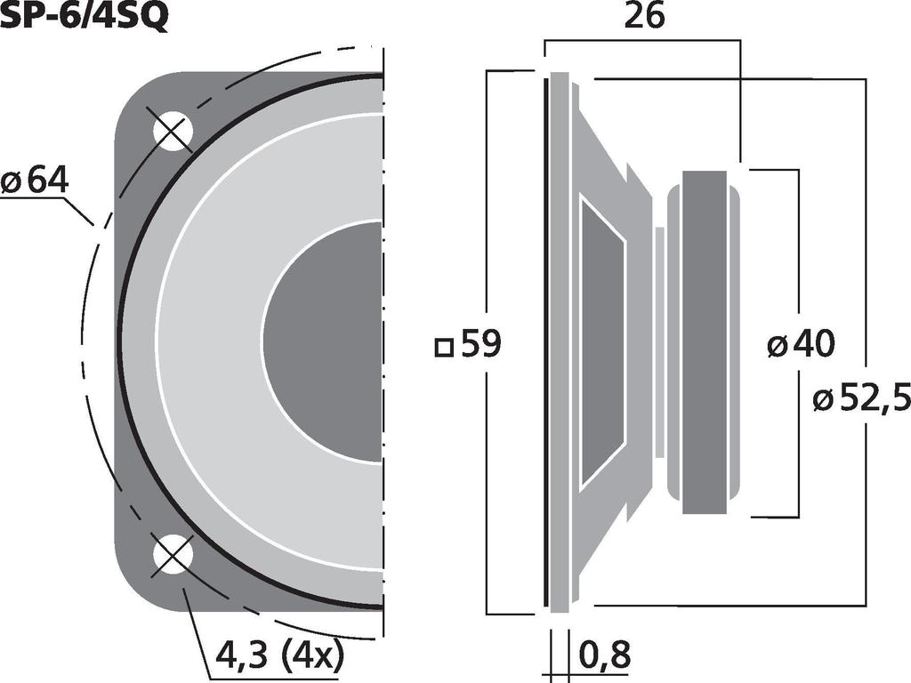 MONACOR SP-64SQ