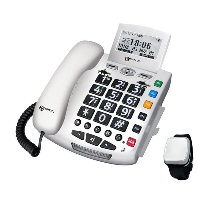 Geemarc Pack Serenities Noodtelefoon met valdetectiesensor - Duitse versie