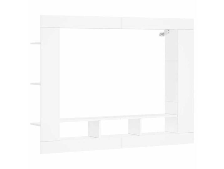 Meuble TV - Meuble de télévision - blanc 152x22x113 cm - en Bois d'ingénierie