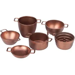 Töpfe aus Kunststoff, 0,5 - 2,2 cm, 6 Stück