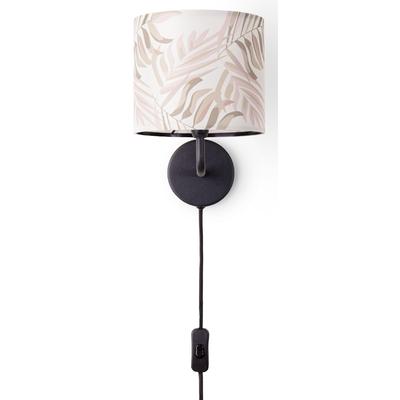 PACO HOME Wandleuchte "Kuba 126", schwarz, 1, Ø 18cm H: 26,5cm, Leuchten, Innen Wandlampe Lampenschirm Nachtlicht Kinder Deko Wohnzimmer Palme, Wandleuchte