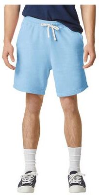Comfort Colors 1468CC Men's Garment-Dyed Lightweight Fleece Sweat Shorts in Hydrangea size Small   Cotton