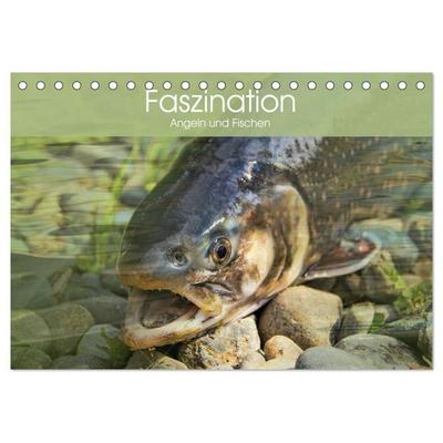 Faszination Angeln und Fischen (Tischkalender 2027 DIN A5 quer), CALVENDO Monatskalender