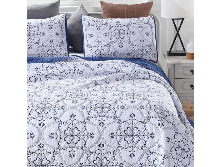 Ensemble de couvre-lit en coton, 3 pièces, couverture solide brodée, couvre-lit de qualité, couverture matelassée européenne, King, Queen Size