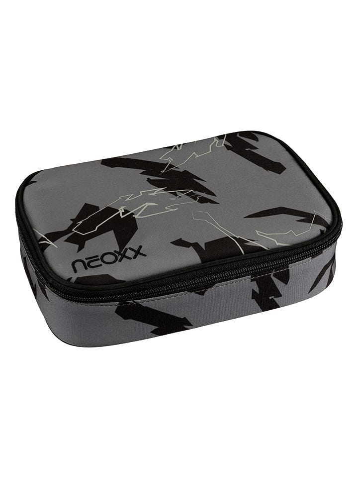 neoxx Schlamperbox "Dunk" in Grau/ Schwarz - (B)22 x (H)6 x (T)15,5 cm - onesize