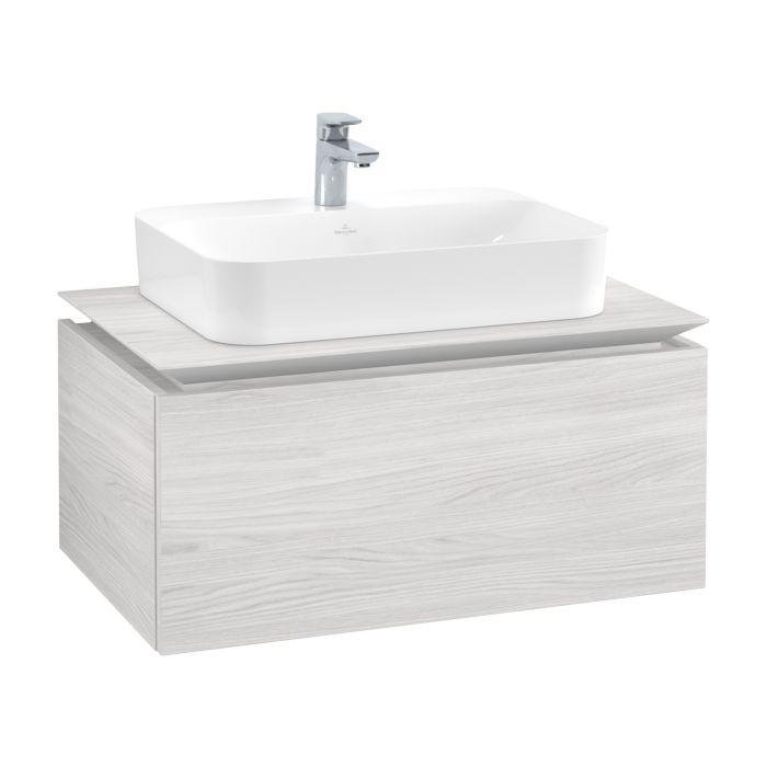 Villeroy & Boch Legato Waschtischunterschrank B75300E8 80x38x50cm, White Wood