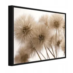 BILDER mit Rahmen Pusteblumen Blumen Beige 60x40 cm