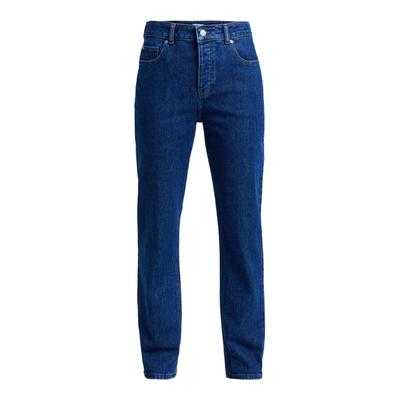 Straight-Jeans ROXY "Moonrise Long Mid Ocean Blue", Damen, Gr. 29L, Normalgrößen, blau (ocean blau), Obermaterial: 74% Baumwolle, 25% Recycled Baumwolle, 1% Elasthan., Jeans Straight-Jeans