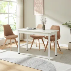 Esstisch Den Haag 120x60 cm Weiß [en.casa]