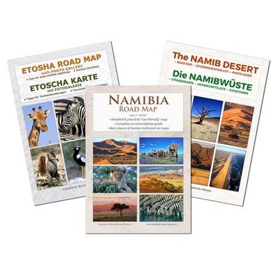 Das komplette Kartenset NAMIBIA (3-teilig), Set von Claudia Du Plessis,Wynand Du Plessis, Wild Photo Shop, 978-3-947895-41-0