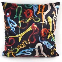 Seletti Wears Toiletpaper Snakes Kissenbezug