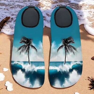 Unisex-Wasserschuhe mit 3D-Alligator-Print – schnelltrocknende Barfuß-Aquasocken für Strand, Schwimmen, Surfen und Outdoor-Aktivitäten