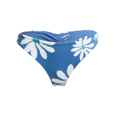 Badehose ROXY "Printed Essentials Cheeky", Damen, Gr. L, blau (dutch blau flower soul), Obermaterial: 85% Polyester, 15% Elasthan., Badehosen Badehose