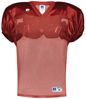 Russell Athletic S096BM Stock Practice Jersey T-Shirt in True Red size XL   Polyester