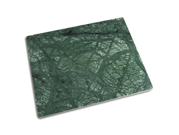 Marmor-Schneidebrett für die Küche, 40,6 x 30,5 cm, grünes Stein-Schneidebrett, Marmor-Gebäckbrett zum Backen, Käse, Wurst, Schokolade