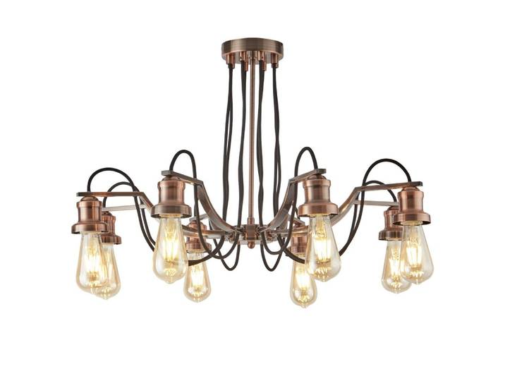 Landelijke hanglamp Olivia Searchlight - 1068-8CU