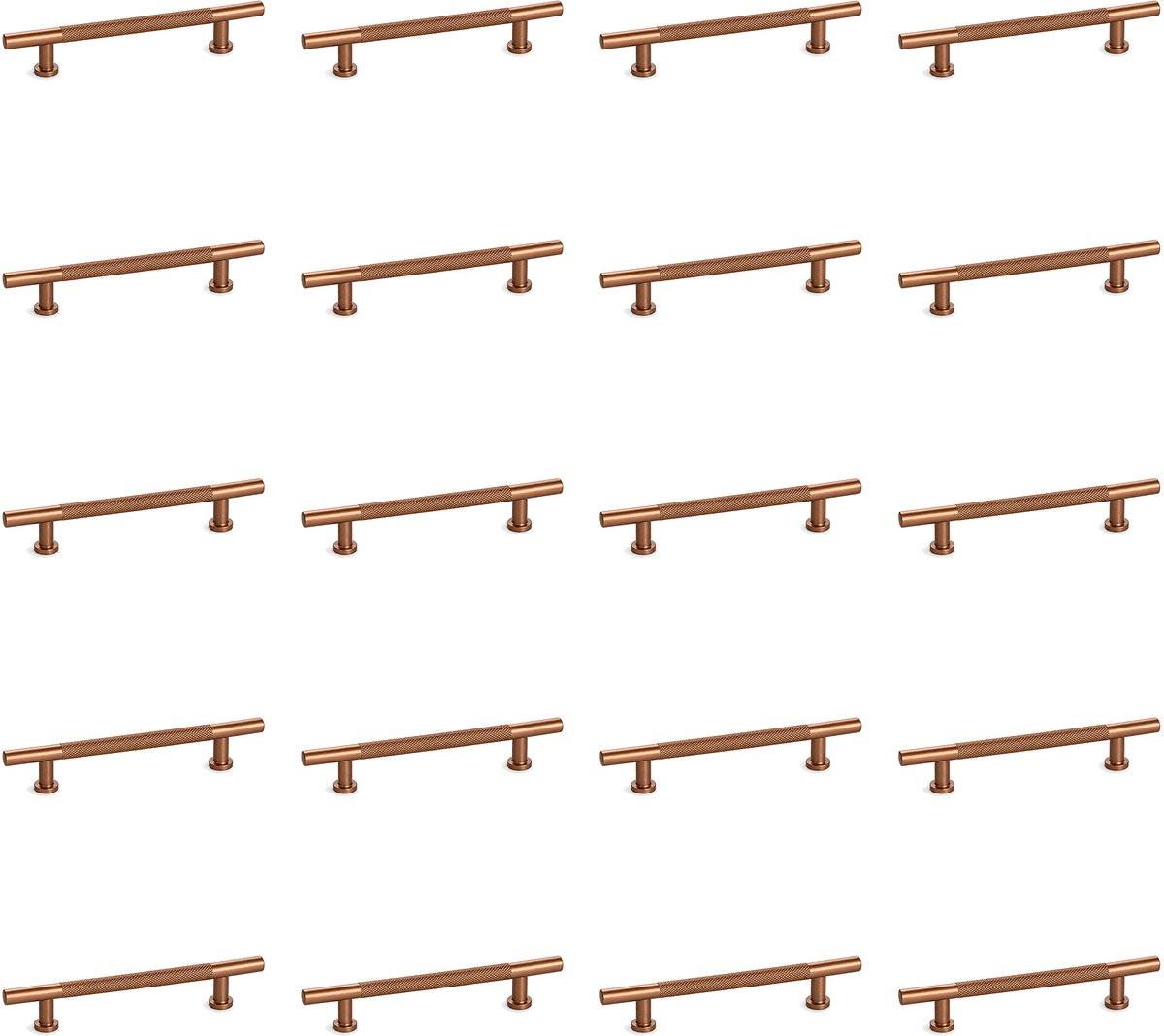 Luxavia Kastgreep Brons 128mm Aluminium 20-pack Meubelgrepen Set