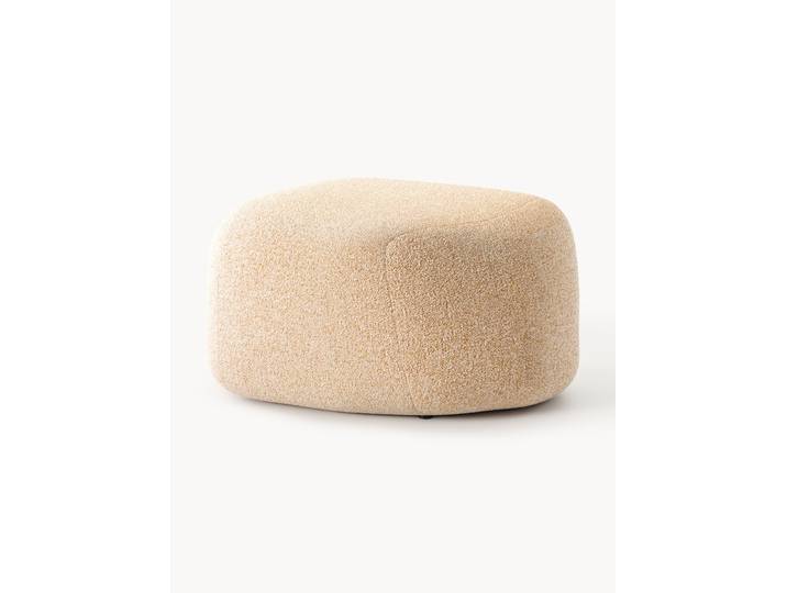 Pouf ovale en bouclette Wolke