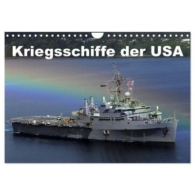 Kriegsschiffe der USA (Wandkalender 2027 DIN A4 quer), CALVENDO Monatskalender
