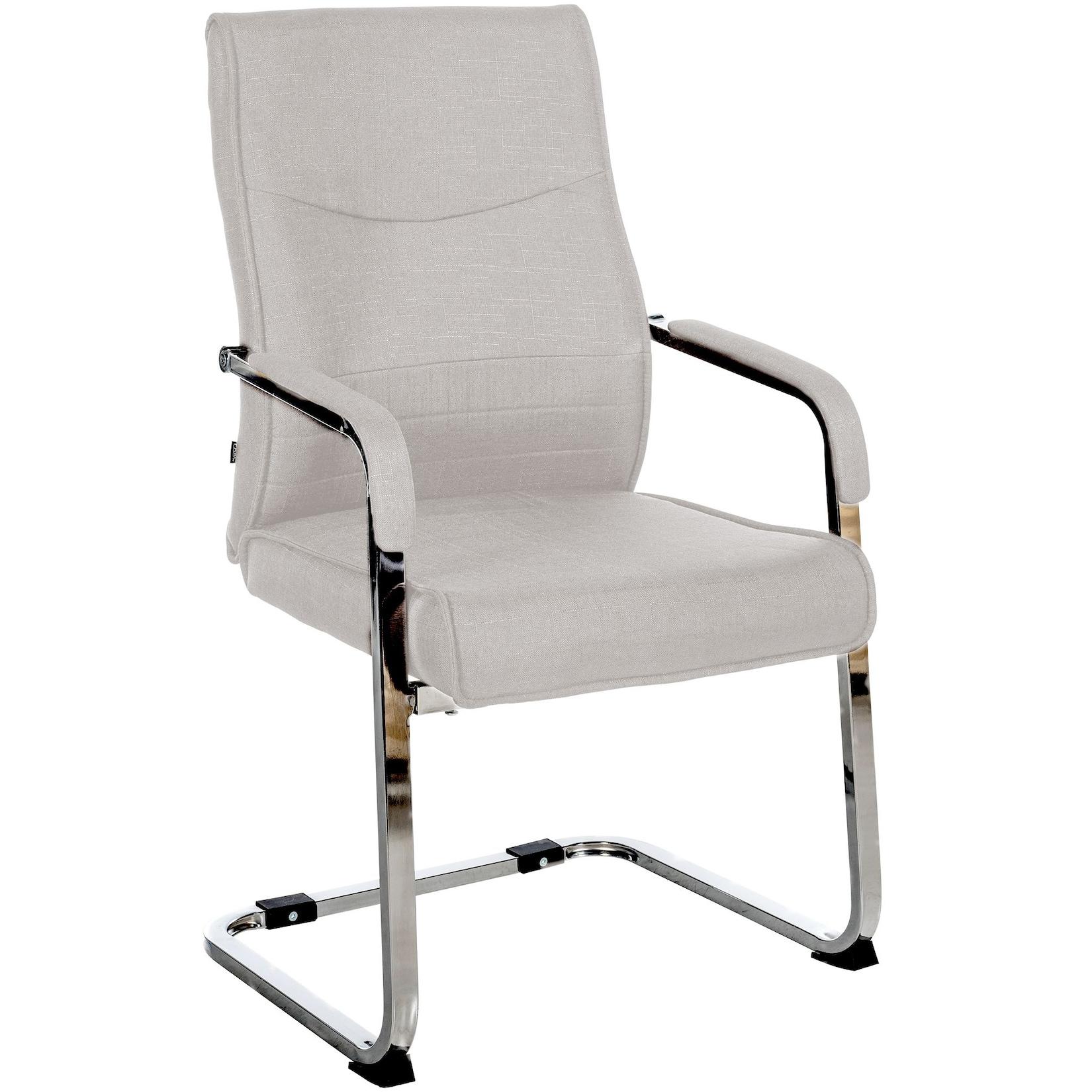 CLP Besucherstuhl Hobart Stoff Farbe: grau, Material: Stoff