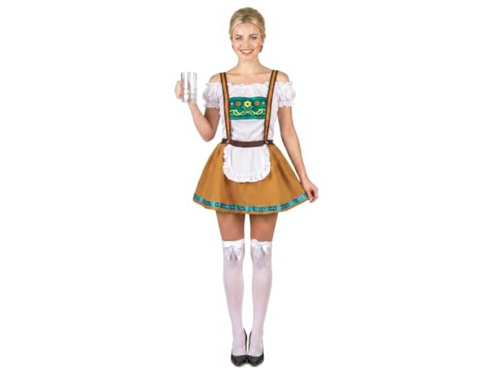 DEGUISE TOI - Bruin Tiroler jurkje voor vrouwen