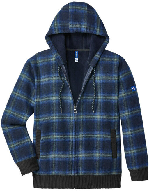 SCHEIBLER Veste thermique Curris bleu/gris à carreaux T. L