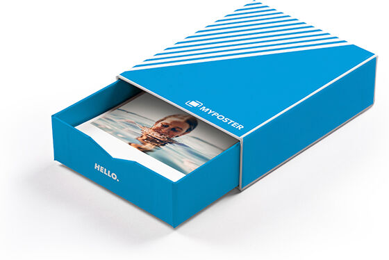 Myposter Bilderbox mit 10 Fotos im Design "Hello Blue"
