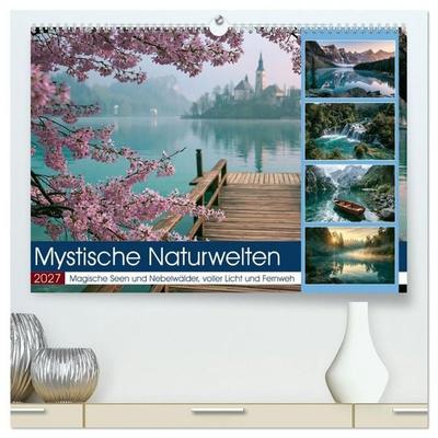 Mystische Naturwelten (hochwertiger Premium Wandkalender 2027 DIN A2 quer), Kunstdruck in Hochglanz