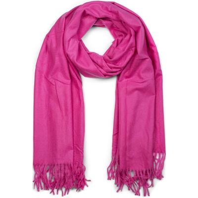 Schal STYLEBREAKER "Weicher Schal Uni mit Fransen", Damen, pink, Obermaterial: 100% Viskose CV., Modisch, Modetücher Schal