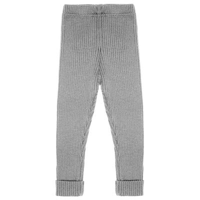 maximo - Kid's Rippstrick Leggings - Leggings Gr 86/92 grau
