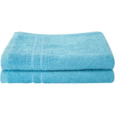 Handtücher DYCKHOFF "Kristall", blau (türkis), B:50cm L:100cm, Frottier, Obermaterial: 100% Baumwolle, Handtücher, mit Bordüren