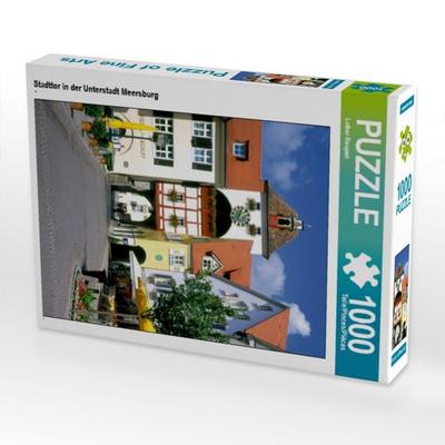 CALVENDO Puzzle Stadttor in der Unterstadt Meersburg | 1000 Teile Lege-Größe 64x48cm Foto-Puzzle für glückliche Stunden