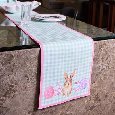 "Hoppy Bunny 100 Cotton Printed Runner 13""x72"""