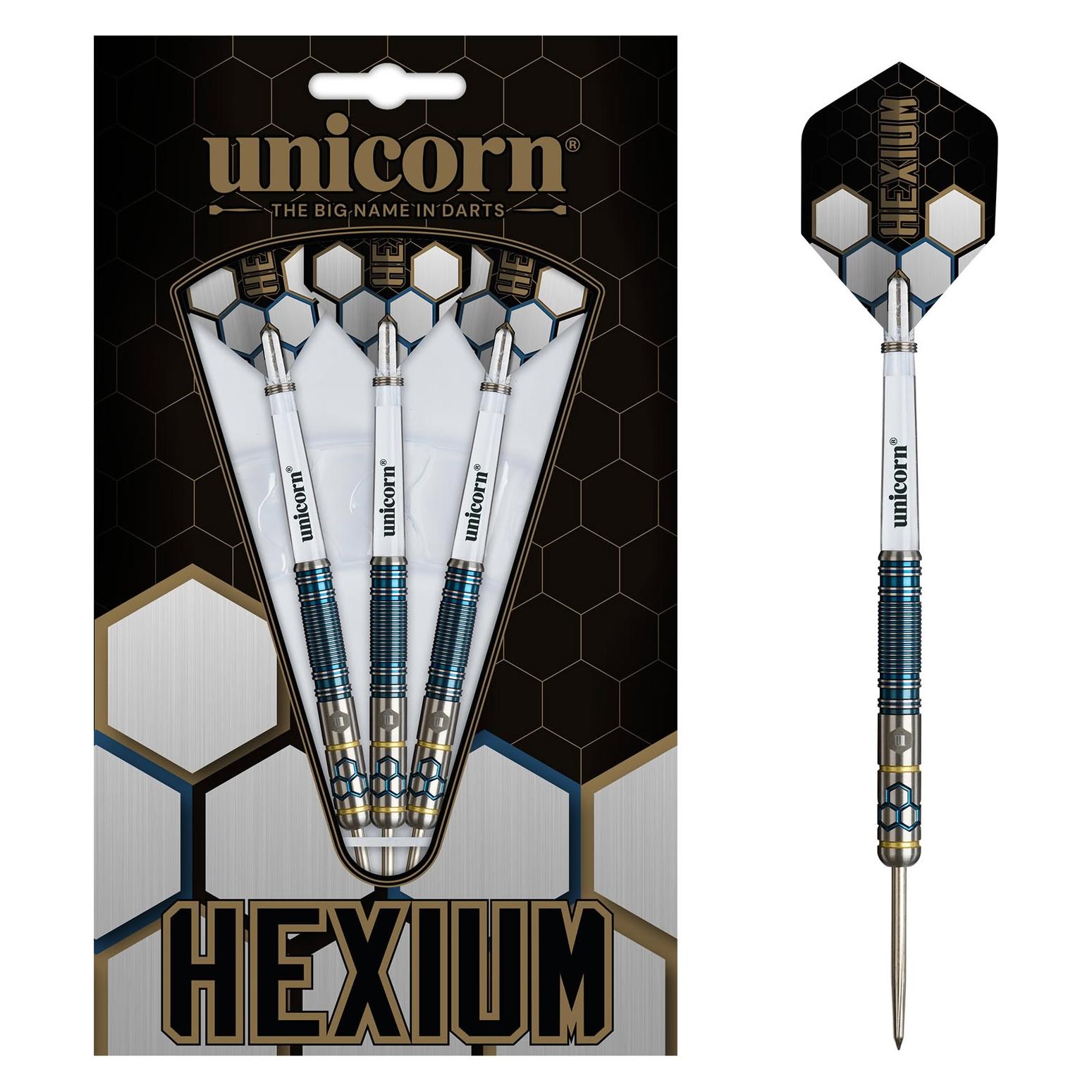 Unicorn Hexium Steel Tip Dart 90% Tungsten - Style 2 23G (23 g) (29843)