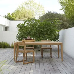 Gartentisch aus massivem, recyceltem Teakholz 6-8 Pers. Vasco