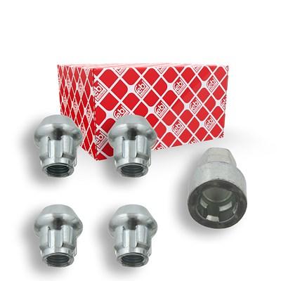 Febi Bilstein Radmutter Kegelbund M12x1.5 SW19 [Hersteller-Nr. 27057] für Mazda, Mitsubishi, Volvo, Opel, Peugeot, Vauxhall, Citroën, Chevrolet, Lexus
