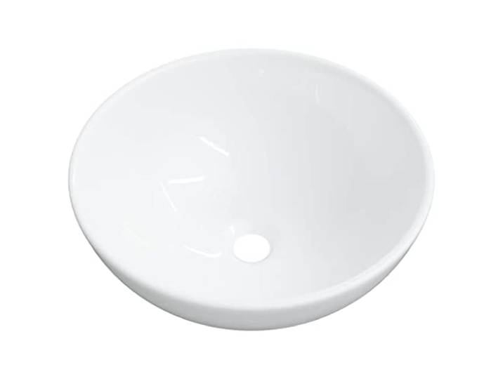 vidaXL Lavabo Blanc 28x28x10 cm céramique