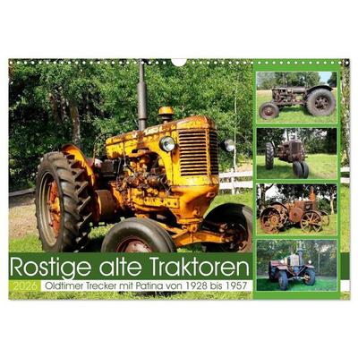 Rostige alte Traktoren (Wandkalender 2026 DIN A3 quer), CALVENDO Monatskalender