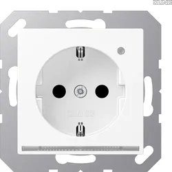 Jung SCHUKO Steckdose mit LED-Licht A1520-OWWMLNW
