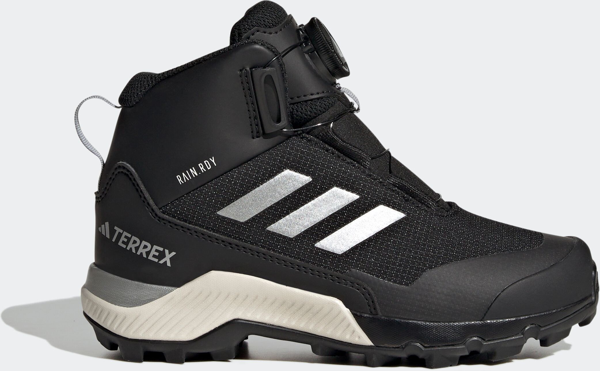 Winterboots ADIDAS TERREX "WINTER MID BOA RAIN.RDY", Mädchen, Gr. 37, schwarz (core schwarz, silber metallic, core schwarz), Synthetik, Textil, Schuhe Winterboots, wasserdicht core schwarz, silber metallic, core schwarz 37