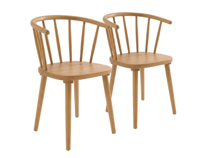 Stühle aus Ulmenholz durchbrochener - 2er-Set
