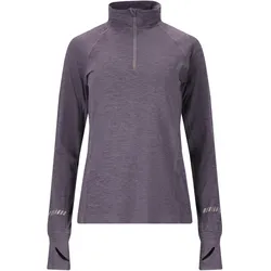 ENDURANCE Canna V2.0 Melange 1/2-Zip Laufshirt Damen 4371 - graystone 40