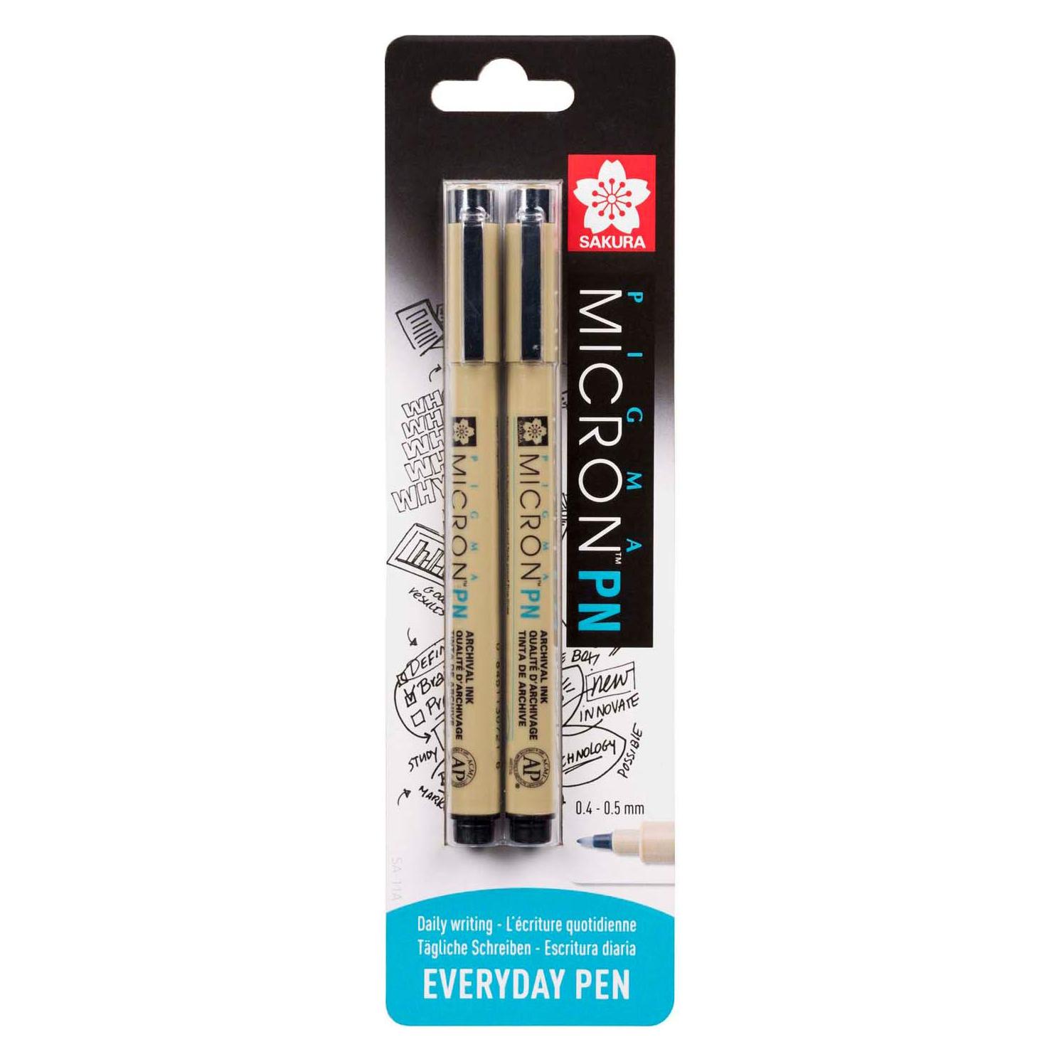 Sakura Pigma Micron PN Stifte Schwarz 2Stücks (2x) (36541942)