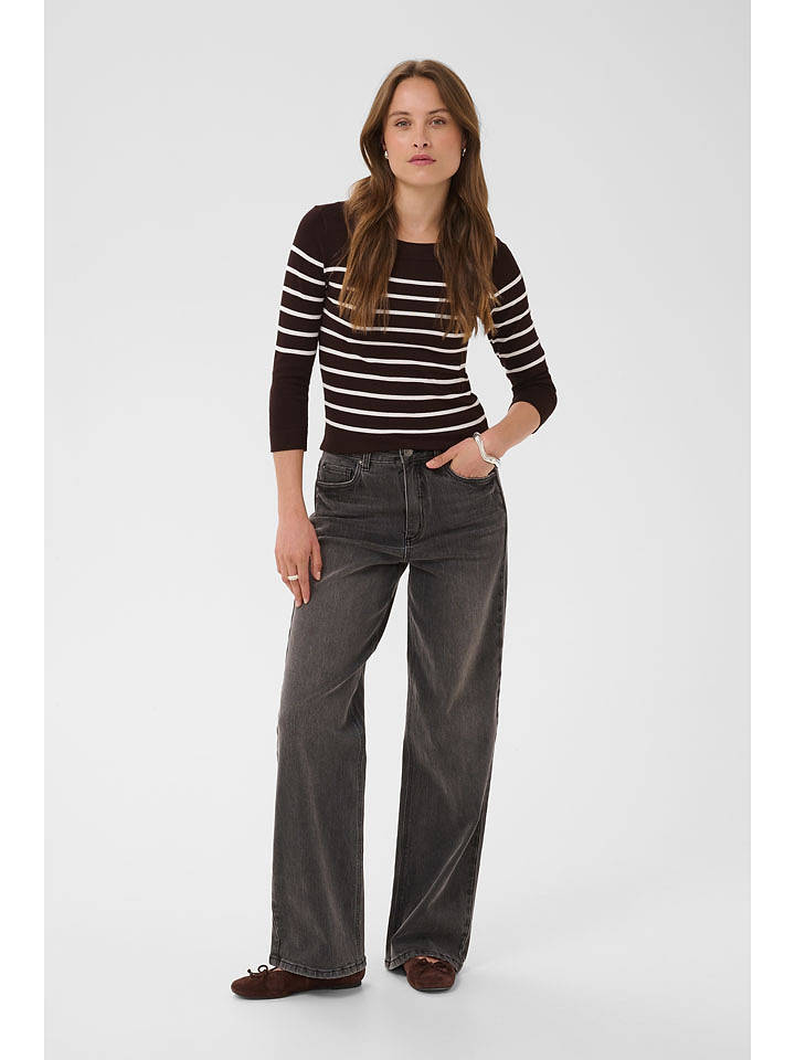 Kaffe Pullover in Braun - L