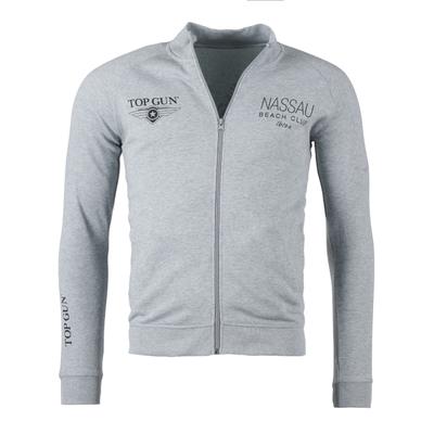 Sweater NASSAU BEACH "NB20118", Herren, Gr. 52L, grau, Obermaterial: 90% Baumwolle, 10% Viskose, Sweatshirts Sweater
