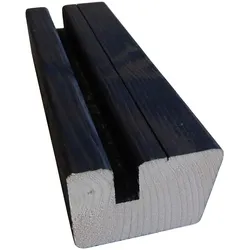 Fichte Konstruktionsholz, 33x57 mm KD, 4-seitig gehobelt und behandelt nach F-RAL 9005 Tiefschwarz